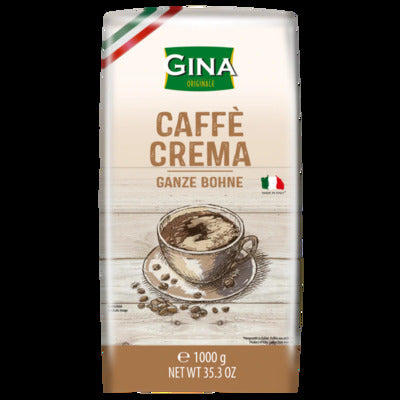 Gina Caffè Crema Volle Koffiebonen 1 kg